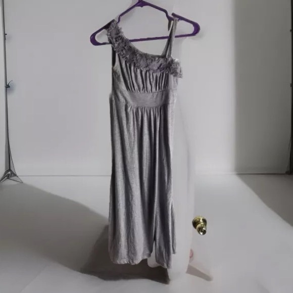 Kiddo by Kate Girls CASUAL Maxi Dress - Size 10 -GRAY - One Sleeve - Picture 1 of 5